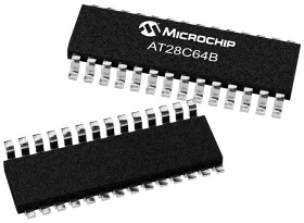Czip EEPROM Montaż powierzchniowy 64kbit 28-pinowy SOIC 8 K x 8 bitów