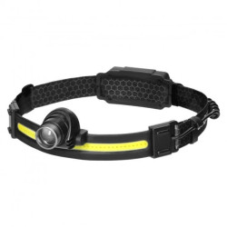 Latarka czołowa LED COB + CREE z akumulatorem 1200 mAh,LT-9