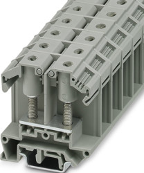 Through terminal block, bolt connection, 1.0-25 mm², 1 pole, 101 A, 8 kV, gray, 0790491