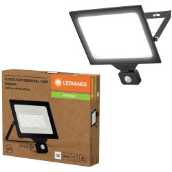 LEDVANCE 4058075831599 Essentials Floodlights Sensor 100W 4000K Cool White