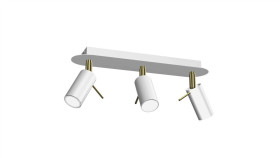 Lampa Sufitowa Preston Gold/White 3X Mini Gu10 Mlp7632 Milagro