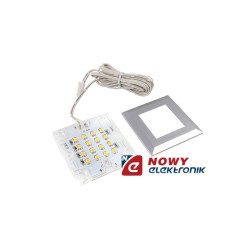 Lampka LED-16 1,2W 12VDC ciepła podszawkowa model Squere 2 meblowa Lampa