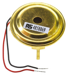 Brzęczyk piezoelektryczny średnica 22mm, sygnał ciągły 85dB RS PRO