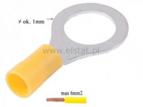 Konektor Oczkowy ( kabel 6mm2 ), oczko M6