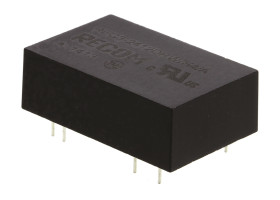 Przetwornica DC-DC, 3W, Uwe 18 → 36 V DC, Uwy ±12V dc, Iwy ±125mA, Recom