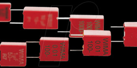 FKP2J001001D00HSSD FKP2 PP pulse capacitor, 100 pF, 2.5 %, 630 VDC, RM 5