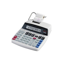 Genie 11891 D69 Plus Calculator White 12 Digit Display Mains-Powered Printer