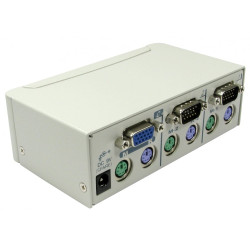 Przełącznik KVM KVM-507, 2-portowy PS/2 2, Rextron SVGA
