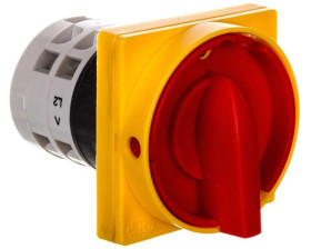 Łącznik krzywkowy 0-1 3P 25A zatablicowy z płytką przednią Łuk E25-15 IP-65 952518