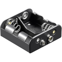 Goobay 11455 Battery Tray 2x C Stud &amp; Socket 62.5x55.8x23.5mm