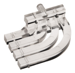 Światłowód do LED, sztywny, kątowy, dł. 28.75mm, 4-rzędowy, 4-drożny, Dialight