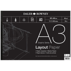 Daler-Rowney Graphic Series Layout Pad A3 45G 80Sh
