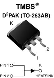 VBT2045BP-E3 Trench MOS Barrier Schottky Rectifier for PV Solar Cell Bypass Protection Ultra Low VF = 0.33 V at IF = 5 A