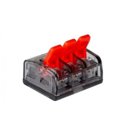 Szybkozłączka elektryczna instalacyjna 3 x 0,2 ÷ (2,5) 4,0 mm2 linkd drut SI213 10 szt.