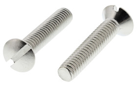 Śruby maszynowe M4 łeb Podniesiony (wpuszczany) Mosiądz długość 20.0mm skok 0.70mm