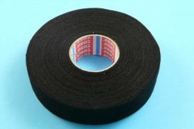 TAŚMA BLACK PŁÓTNO TESA 25mb x 25mm