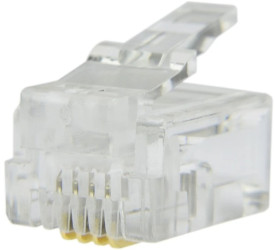 Wtyk telefoniczny RJ11 6P4C NEKU /WORECZEK 100szt./