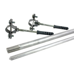 Iglica odgromowa aluminiowa Fi16/10 H-1500 kompletna 501518 Gromtor