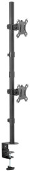 Digitus DA-90438 1 x Uchwyt do monitora 5,1 cm (2") - 304,8 cm (120") czarny Rozszerzalny, Obrotowy, z regulowaną wysoko