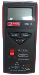 Multimetr cyfrowy przenośny True RMS: Nie Napięcie przemienne, ciągłość obwodu, napięcie stałe, dioda, rezystancja 600V