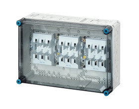 Skrzynka Mi z pods. bezp. mocy, IP 65, wlk.3 - 450x300x170, 3xNH 00, 125A, 3-bieg.+PE+N Mi 4350 2000156