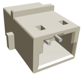 Obudowa złącza 2-pinowe -rzędowe raster: 2mm TE Connectivity Męski Montaż na panelu AMP CT