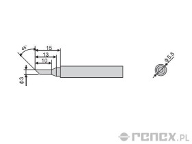 Grot do lutownicy GOOT PX-201 - 3C