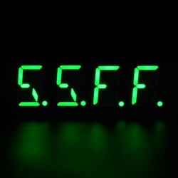 Adafruit 0.54" Quad Alphanumeric FeatherWing Display - Green