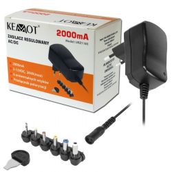 Zasilacz stabilizowany regulowany DC 3V-12V 2000mA