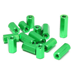 Green Anodised Aluminium Standoff Set (4-pack)