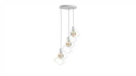 Lampa Wisząca Loftowa 3X E27 Ruben White