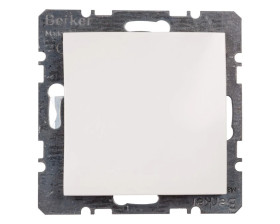 Berker/B.Kwadrat Zaślepka z elementem centralnym biała S.1/B.3/B.7 Glas 6710098989