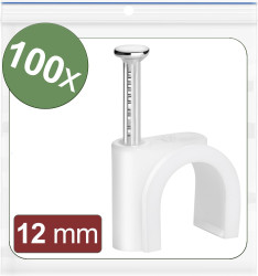 Haczyki z tworzywa sztucznego Quadrios 24CA423 24CA423, 8 do 12 mm, 100 szt.