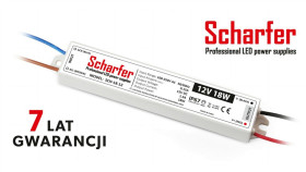 Zasilacz Led Hermetyczny 12V 18W Scharfer 7Y