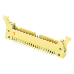 Pin header, 20 pole, pitch 2.54 mm, angled, beige, 09195207903