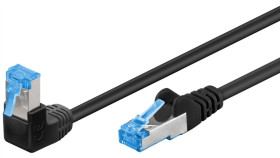 Cat 6Akabel Łączący 1X 90 Pod Kątem,S/Ftp (Pimf), Czarny - Długość Kabla 5 M