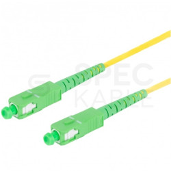 Patchcord światłowodowy FO SM SC/APC-SC/APC simplex 9/125 G.657A1 0,5m LANBERG