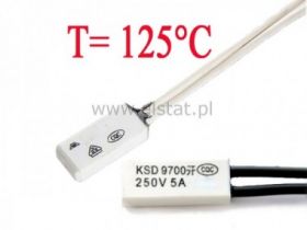 Termostat bimetaliczny NO 125C 5A/250V KSD9700
