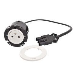 INCARA Gniazdo meblowe DISQ 60 2p+z 0,5 m wieland biały 654720F