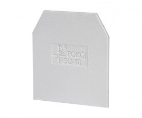 Płytka skrajna do złączek ZUG-G10 przegroda do złączek ZUG-G2,5 i ZUG-G4 szary PSU-10 A41-0208