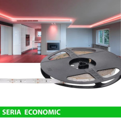 Taśma Led wodoodporna 12V 60W 300led czerwona mocna rolka 5m