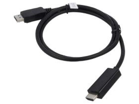 Kabel DisplayPort 1.2 DisplayPort wtyk z obu stron 1m czarny AK-340303-010-S