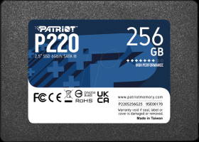 P220S256G25 Patriot P220 2.5" SSD, 256 GB