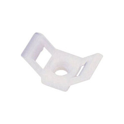 TruComponents 41186 Cable mount Screw fixing Wh 1pcs