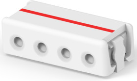 Connector, 4 pole, pitch 0.16 mm, straight, natural, 3-2106431-4