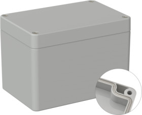 PC enclosure, (L x W x H) 120 x 80 x 85 mm, light gray (RAL 7035), IP66, 5U220600