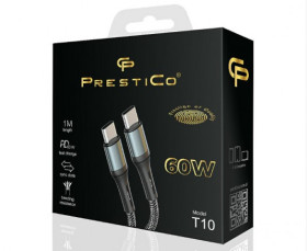 KABEL USB C/USB C 60W PD CZARNY