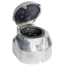 HP Autozubehör 28431 Trailer socket 7-pin aluminium push-fit systems