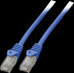 K8104BL.0,5 Cat.6 U/UTP patch cable CCA, 0,5 m, blue