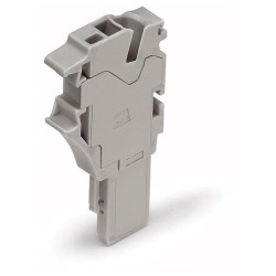 WAGO 2022-2227 PE/L Dbl. Deck 1 Conductor Ground Terminal Block Grey AWG 22-12